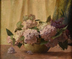 Fleurs by Gaston Lecreux Oil Painting