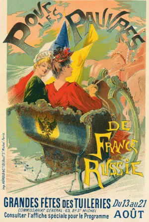 Pour Les Pauvres De France Et De Russie by Gaston Noury Oil Painting