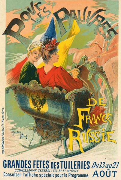 Pour Les Pauvres De France Et De Russie  by Gaston Noury - Hand-Painted Oil Painting Reproduction
