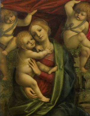 Madonna and Child by Gaudenzio Ferrari Oil Painting
