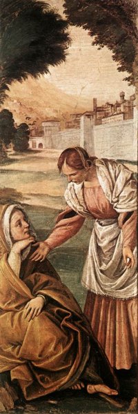 Main Product Photo of St Anne Consoled by a Woman Painting by Gaudenzio Ferrari