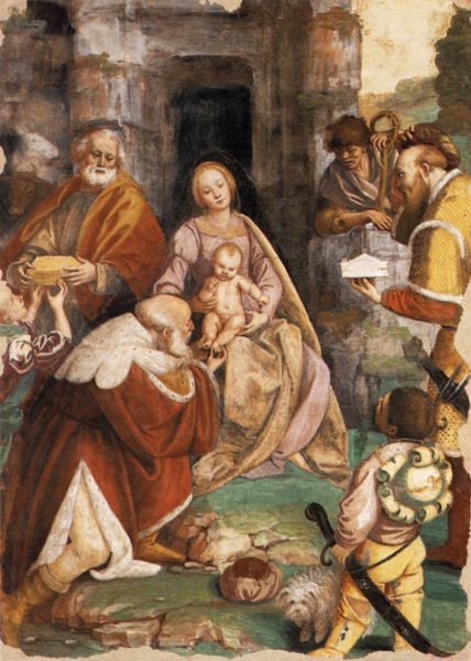 Main Product Photo of The Adoration of the Magi Painting by Gaudenzio Ferrari