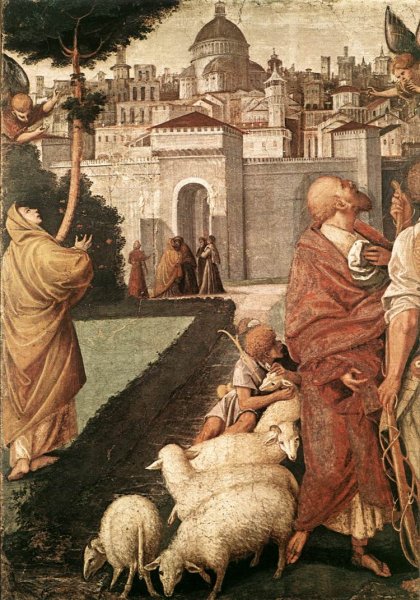 Main Product Photo of The Annunciation to Joachim and Anna Painting by Gaudenzio Ferrari