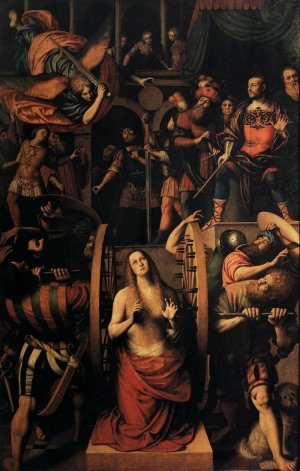 The Martyrdom of St Catherine of Alexandria Oil painting by Gaudenzio Ferrari
