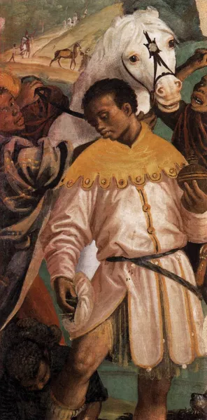 The Moor King Detail by Gaudenzio Ferrari - Oil Painting Reproduction