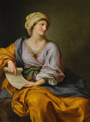 Portrait of Emma Hamilton as a Sibyl by Gavin Hamilton Oil Painting