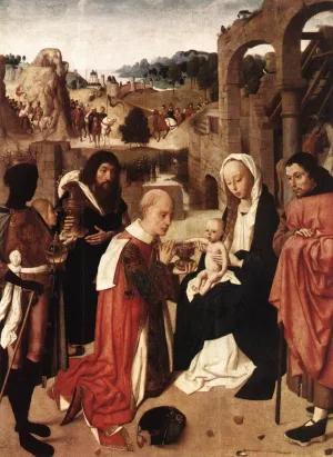 Adoration of the Kings by Geertgen Tot Sint Jans Oil Painting