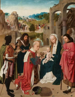 The Adoration of the Magi by Geertgen Tot Sint Jans Oil Painting