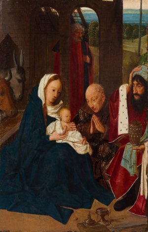 The Adoration of the Magi by Geertgen Tot Sint Jans Oil Painting