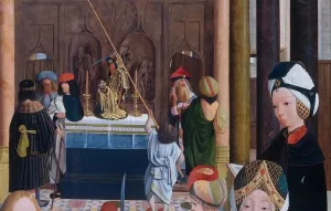 The Holy Kinship Detail by Geertgen Tot Sint Jans Oil Painting