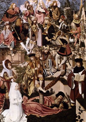 The Tree of Jesse by Geertgen Tot Sint Jans Oil Painting