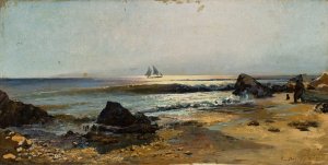 Sea by Genadij Ladyzenskij Oil Painting