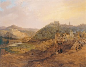 General View of Toledo from the Cross of the Canons by Genaro Perez Villaamil Oil Painting