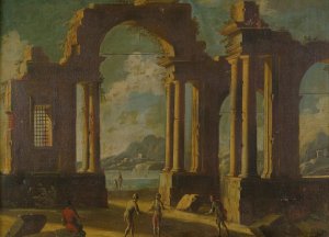 Capriccio Of Ruins by Gennaro Greco Oil Painting