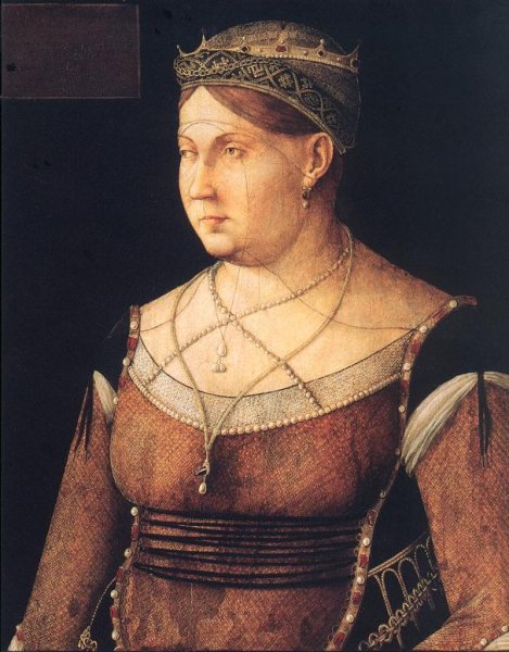 Main Product Photo of Portrait of Catharina Cornaro, Queen of Cyprus Painting by Gentile Bellini