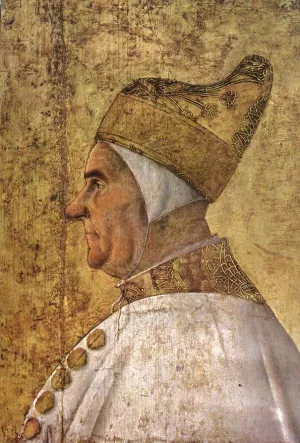 Portrait of Doge Giovanni Mocenigo by Gentile Bellini - Oil Painting Reproduction