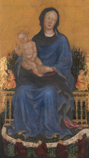 Madonna and Child with Angels by Gentile Da Fabriano Oil Painting
