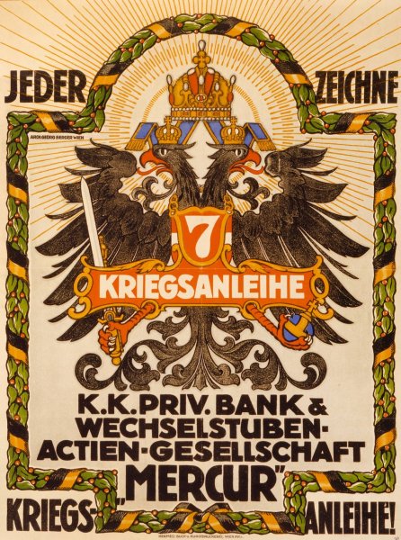 Jeder zeichne 7. Kriegsanleihe  by Georg Berger - Hand-Painted Oil Painting Reproduction
