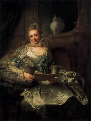 The Wife of Joachim Ulrich Giese Oil painting by Georg David Matthieu