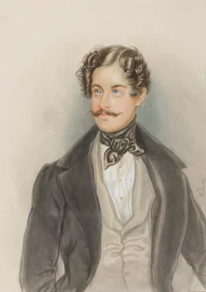 Herrenbildnis by Georg Decker Oil Painting