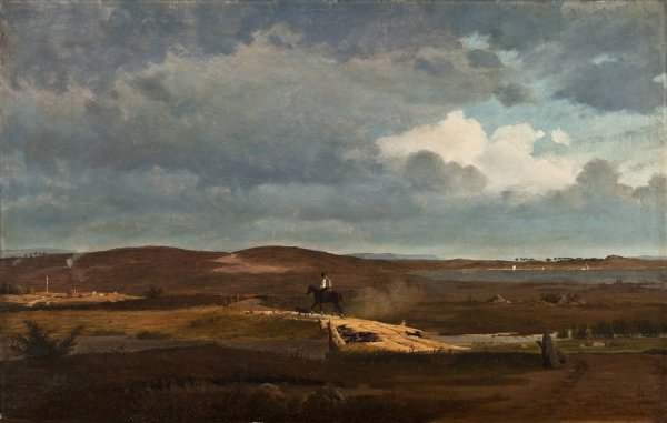 Moors Near Aalborg  by Georg Emil Libert - Hand-Painted Oil Painting Reproduction