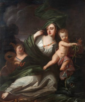 Amphitrite or Allegory of the Element Water by Georg Engelhard Schroder Oil Painting