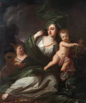 Amphitrite or Allegory of the Element Water by Georg Engelhard Schroder Oil Painting
