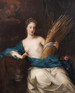 Ceres or Allegory of the Element Earth by Georg Engelhard Schroder Oil Painting