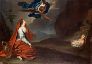 Hagar by Georg Engelhard Schroder Oil Painting