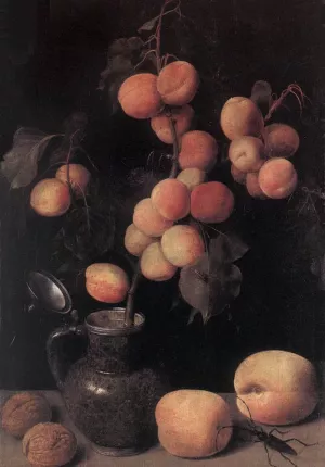 Peaches painting by Georg Flegel