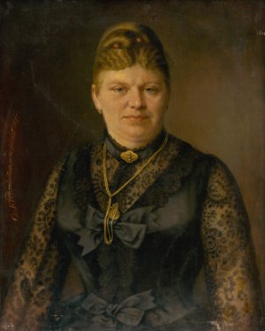 Portrait of a Woman by Georg Fleischmann Oil Painting
