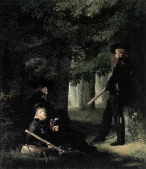 On Outpost Duty Oil painting by Georg Friedrich Kersting