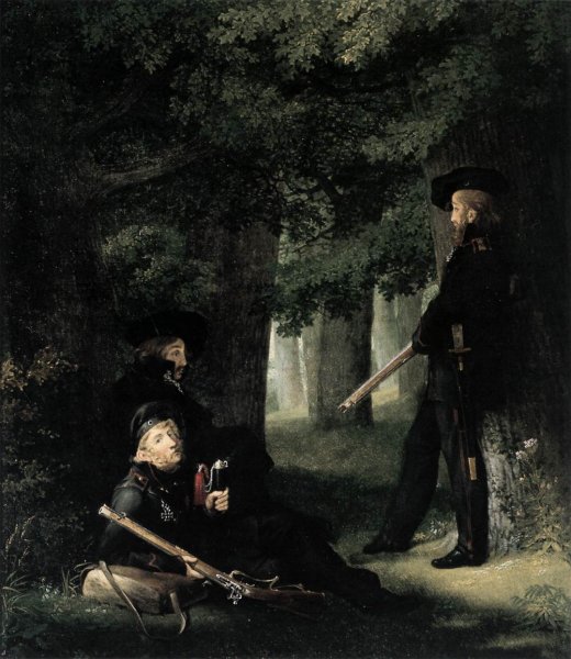 Main Product Photo of On Outpost Duty Painting by Georg Friedrich Kersting