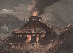 En jernstoberibygning by Georg Haas Oil Painting