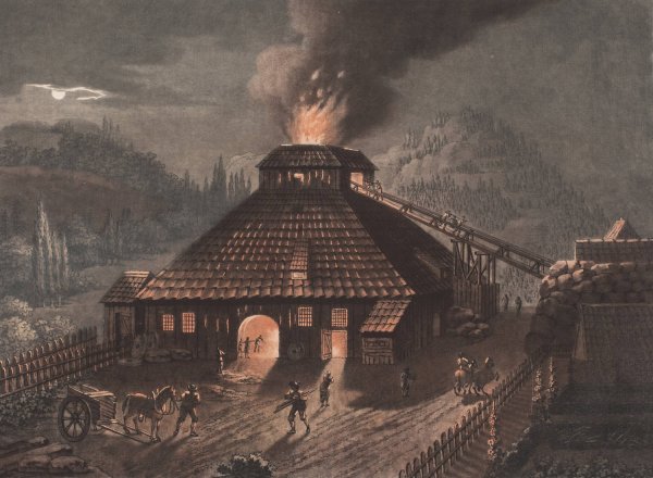 Main Product Photo of En jernstoberibygning  Painting by Georg Haas