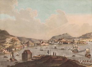 La ville de Bergen by Georg Haas Oil Painting