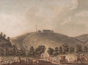 Monument ved Stikklestad by Georg Haas Oil Painting