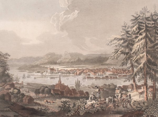 Main Product Photo of Udsigt over byen Kristiania  Painting by Georg Haas