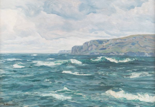 Main Product Photo of North sea coast Painting by Georg Hacker