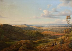 Landscape by Georg Heinrich Crola Oil Painting