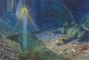 An allegory of power by Georg Janny Oil Painting