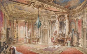 Salon im Makartstil by Georg Janny Oil Painting
