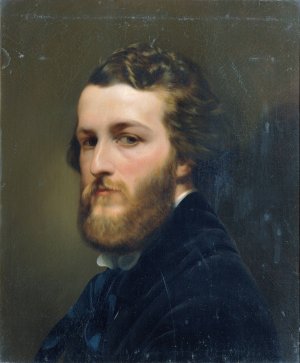 Selbstbildnis by Georg Koberwein Oil Painting
