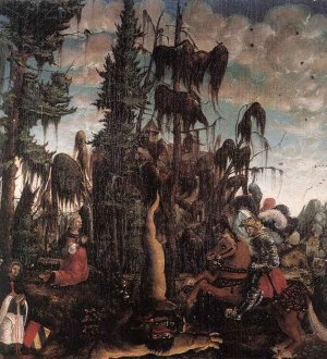 St George Freeing the Princess by Georg Lemberger Oil Painting