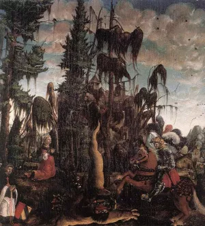 St George Freeing the Princess by Georg Lemberger Oil Painting