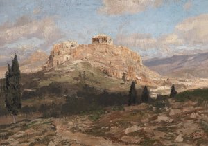 Akropolis by Georg Macco Oil Painting