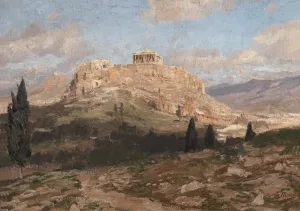 Akropolis by Georg Macco Oil Painting