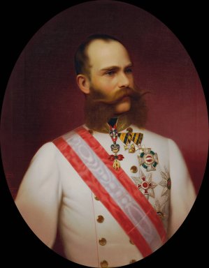 Kaiser Franz Joseph I. by Georg Martin Ignaz Raab Oil Painting