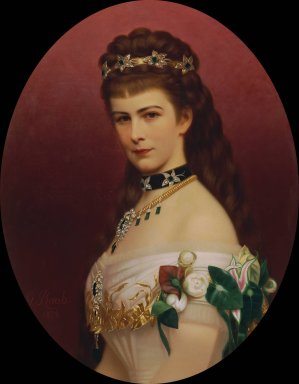 Kaiserin Elisabeth by Georg Martin Ignaz Raab Oil Painting