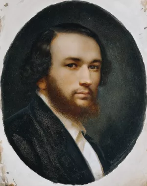 Selbstbildnis Oil painting by Georg Martin Ignaz Raab